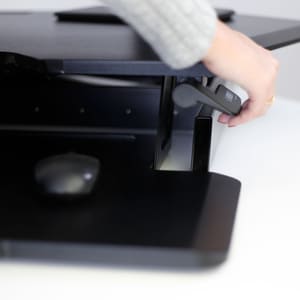 Ergotron WorkFit Height Adjustable Multipurpose Desktop Riser - Up to 76.2 cm (30") Screen Support - 15.88 kg Load Capacit