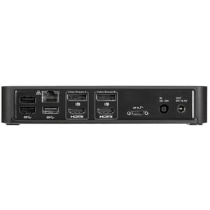 Targus DOCK182EUZ USB Type C Docking Station for Notebook/Workstation/Keyboard/Mouse/Hard Drive - Black - 2 Displays Suppo