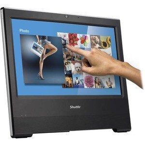 All-in-One-PC Shuttle X50V7 - Intel Celeron 8th Gen 4205U - 8 GB - 120 GB SSD - 39,6 cm (15,6 Zoll) HD Touchscreen - Deskt
