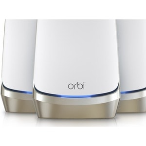 Netgear Orbi RBKE963 Wi-Fi 6 IEEE 802.11ax Ethernet Wireless Router - Quad Band - 2.40 GHz ISM Band - 5 GHz UNII Band - 12