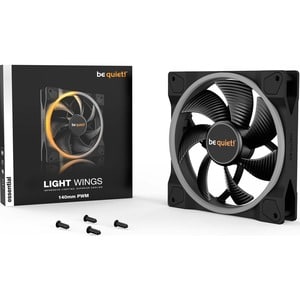 be quiet! Light Wings Cooling Fan - Computer Case, Chassis - 140 mm Maximum Fan Diameter - 1 x Fan(s) - 161.64m³/h Maximum