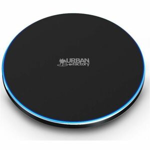 Urban Factory Powee Induction Charger - Blue, Black - For Smartphone - 9 V Input - Input connectors: USB - Compact