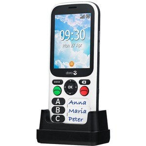 Doro 780X 4 GB Feature Phone - 7.1 cm (2.8") QVGA 320 x 240 - 512 MB RAM - 4G - Black, White - Bar - MediaTek MT6731V/ZA S