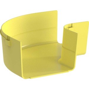 Panduit FiberRunner® Horizontal Right-Angle, 90°, 6x4, Yellow - Yellow - 1 Pack - 10.8" (273.81 mm) Length - Polycarbonate