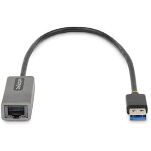 StarTech.com USB to Ethernet Adapter, USB 3.0 to 10/100/1000 Gigabit Ethernet LAN Adapter, 11.8in/30cm Attached Cable, USB