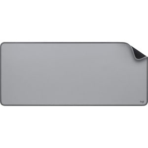 Logitech Studio Series Mouse Pad - 300 mm x 700 mm Dimension - Mid Gray - Natural Rubber, Nylon - Anti-fray, Anti-slip, Sp