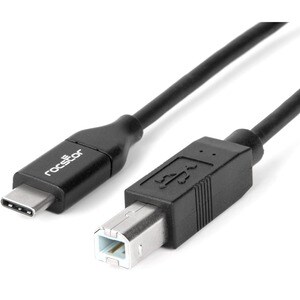 Rocstor Premium USB-C to USB-B Cable - 10 ft USB-C/USB-B Data Transfer Cable for Printer, Scanner, Hard Drive, Tablet, Ult