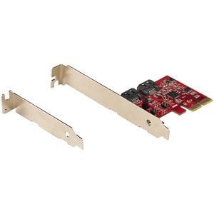 StarTech.com SATA Controller - Serial ATA/600 - PCI Express x2 - Plug-in Card - RAID Supported - 0, 1, JBOD RAID Level - 2