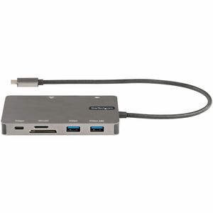 StarTech.com USB 3.1 (Gen 1) Type C Docking Station for Monitor, Tablet, Notebook - Memory Card Reader - SD - 100 W - Spac