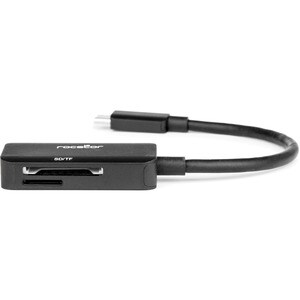 Rocstor Premium USB-C Multi Media Memory Card Reader - 2-in-1 - 104 MB/s - microSDHC, SDHC, SD, MultiMediaCard (MMC), micr