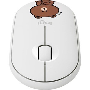 Logitech LINE FRIENDS 鼠标 - 蓝牙/射频 - USB - 3 按钮 - 无线 - 1000 dpi - 滚轮