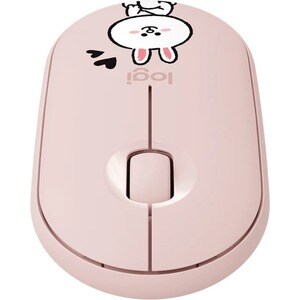 Logitech LINE FRIENDS 鼠标 - 蓝牙/射频 - USB - 光学 - 3 按钮 - 无线 - 2.40 GHz - 1000 dpi