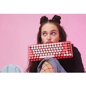 Logitech POP Keys 键盘 - 无线 连接 - 机械 按键开关 - 蓝牙 - 5.1 - 10 m - 铬操作系统 - 计算机, 平板, 智能电话, iPad - PC, Mac - AAA 支持的电池尺寸