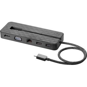 HP C型 USB 扩展插口 用于 平板电脑, 笔记本电脑 - 便携式 - 4K, Full HD - 3840 x 2160, 1920 x 1080 - 1 x USB 2.0 - 1 x USB 3.0 端口数 - C型USB - 网络 