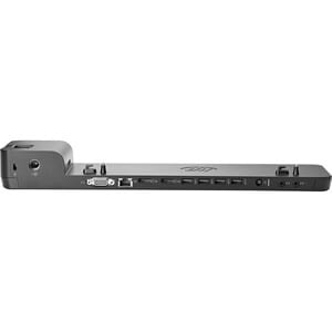 HP USB 3.0 扩展插口 用于 显示器, 笔记本电脑, 平板 - 4 x USB端口 - 4 x USB 3.0 端口数 - C型USB - 1 x RJ-45 端口 - 网络 (RJ-45) - VGA - 2 x 显示端口 - DP接