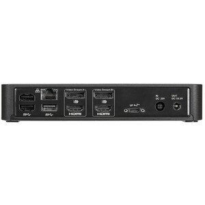 Targus DOCK182EUZ USB-Typ C Docking Station für Notebook/Workstation/Tastatur/Maus/Festplatte - Schwarz - 2 Unterstützte D