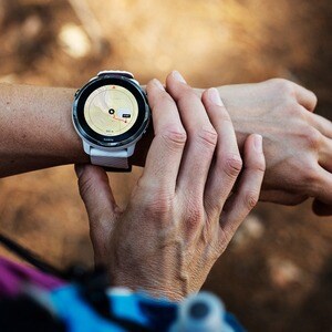 Suunto 7 Smart Watch - 50 mm Case Height - 50 mm Case Width - Burgundy, White Body Color - Stainless Steel Body Material -