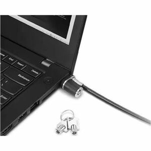 Lenovo NanoSaver Cable Lock For Notebook, Docking Station, Desktop Computer, LCD Monitor - 1.50 m - Keyed Lock - Black - G