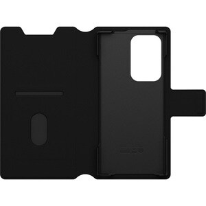 Sacoche de transport OtterBox Strada Series Via - Folio Style Samsung Galaxy S22 Ultra Smartphone - Noir nuit - Résistant 