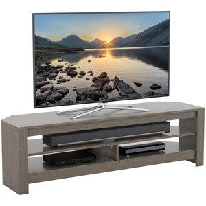 AVF CA140GRE-A: Calibre 55 inch Grey TV Stand - Up to 65" Screen Support - 88.18 lb Load Capacity - 3 x Shelf(ves) - 16.3"