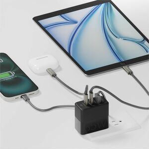 CODi 65W GaN Triple Port Wall Charger - USB-C and USB-A Quick Charge 3.0 outputs