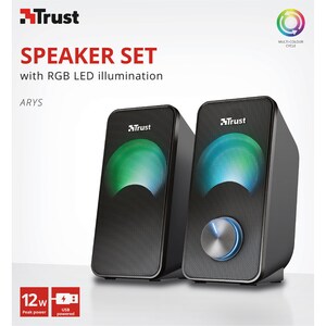 Trust Arys 2.0 Lautsprechersystem - 6 W RMS - 100 Hz bis 20 kHz Frequenzgang