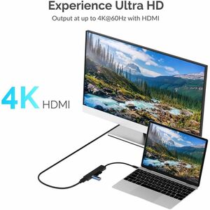 Sabrent Multi-Port USB Type-C Hub - for Keyboard, Mouse, Flash Drive, Printer, HDTV, Monitor, Projector, Notebook, Desktop