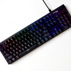 HyperX Alloy Origins Rugged Gaming Keyboard - Cable Connectivity - USB Type C Interface - RGB LED - English (US) - Black -