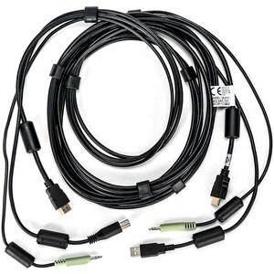 VERTIV 3.05 m Cabo KVM - Cable for Interruptor KVM, Rato, Teclado, Dispositivo de áudio