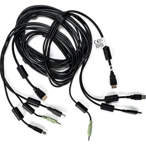 VERTIV 3.05 m Cabo KVM - Cable for Teclado/Rato, Interruptor KVM, Dispositivo de áudio