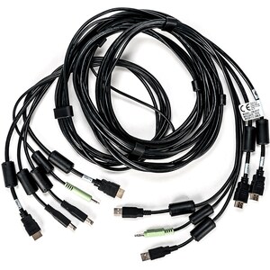Vertiv AVOCENT 3.05 m Cabo KVM - 1 - Cable for Teclado/Rato, Coluna, Interruptor KVM, Dispositivo de áudio - Primeira extr
