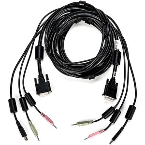 Vertiv AVOCENT 3.05 m Cabo KVM - Cable for Teclado/Rato, Interruptor KVM, Dispositivo de áudio