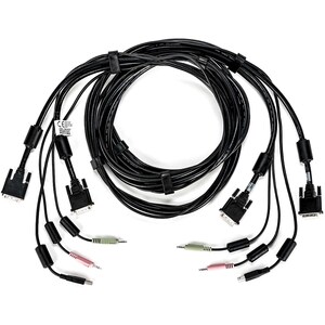 Vertiv AVOCENT 3.05 m Cabo KVM - Cable for Teclado/Rato, Interruptor KVM, Dispositivo de áudio