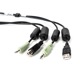 Vertiv AVOCENT 3.05 m Cabo KVM - Cable for Comutador, Teclado, Rato, Dispositivo de áudio