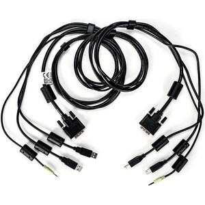 VERTIV 1.83 m Cabo KVM - Cable for Interruptor KVM, Posto de trabalho, Teclado/Rato - Primeira extremidade: USB, Áudio