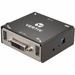 VERTIV Conversor de sinal - Compatível com TAA - Saída DVI - USB - Entrada VGA