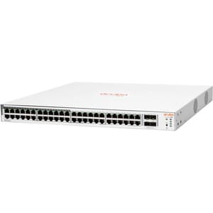 Aruba  Hewlett Packard Enterprise Aruba Instant On 1830 48G 24p Class4 PoE 4SFP 370W. Tipo de interruptor: Gestionado, Cap
