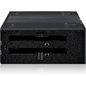 Icy Dock FlexiDOCK MB024SP-B Drive Enclosure 12Gb/s SAS, SATA/600 - Serial ATA/600 Host Interface External - Black - Hot S