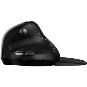 Souris Optique Urban Factory ERGO MAX EPM50UF - Bluetooth/Radio Fréquence - USB Type C - 7 Bouton(s) - Noir - Câble/sans f
