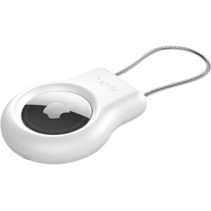 Belkin AirTag, Remote Control, Key, Luggage Asset Tracking Tag Loop - Plastic - White