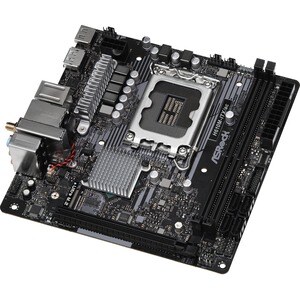 Asrock H610M-ITX/ac. Processor manufacturer: Intel, Processor socket: LGA 1700, Compatible processor series: Intel® Celero