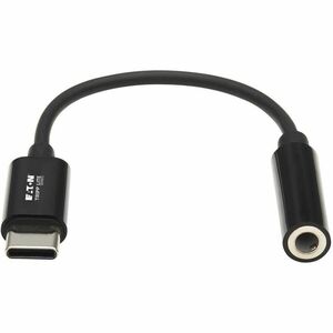 Tripp Lite by Eaton USB-C to 3.5 mm Headphone Jack Adapter - 7.9" (201.17 mm) Mini-phone/USB-C Audio Cable for Audio Devic