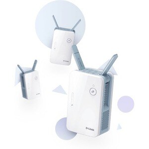 D-Link E15 Dual Band 802.11ax 1.50 Gbit/s Wireless Range Extender - 2.40 GHz, 5 GHz - 2 x External Antenna(s) - External -