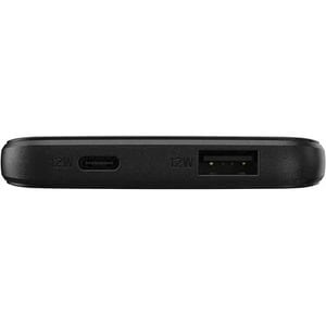 OtterBox Power Bank - Black - For Smartphone - 5000 mAh - 2.40 A - 5 V DC Output - 5 V Input - 2 x USB - Black