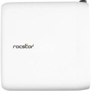 Rocstor 100W 4-Port Smart USB-C Power AC Adapter Charger - 2x USB-C & 2x USB Type-A Output - Simultaneously charge multipl