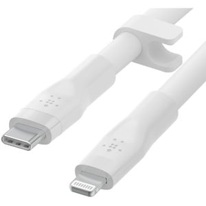 BELKIN BOOST CHARGE LIGHTNING TO USB-C SILICONE CABLE 2M WHITE