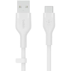 BELKIN BOOST CHARGE CABLE USB-A - USB-C BRD SILICON 2M WHT