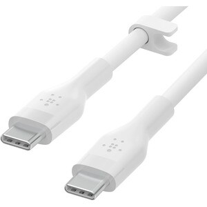 BELKIN BOOSTCHARGE USB-C TO C 2.0 SILICONE CABLE 1M WHITE