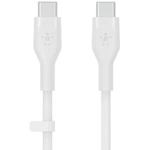 BELKIN BOOSTCHARGE USB-C TO C 2.0 SILICONE CABLE 3M WHITE