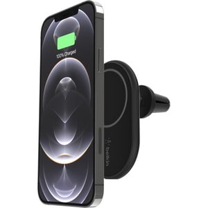 Belkin BoostCharge Magnetic Wireless Car Charger 10W - 12 V DC Input - Input connectors: USB